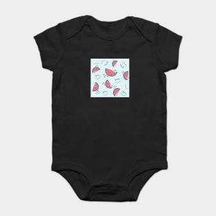 summer vibes watermelon pattern Baby Bodysuit